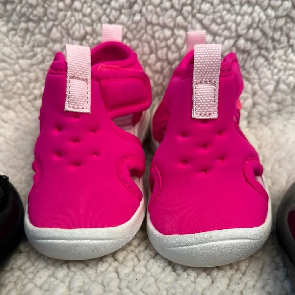 Chic Pink and Black Dress Shoes Collection